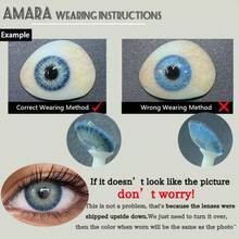 AMARA 1 Pair Of Annual Disposable Fashion Natural Brown Lenses Gray Soft - NICOSIA-gRAY - View 9