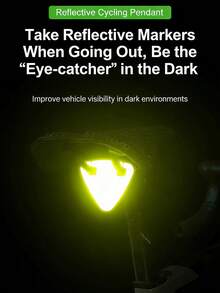 Juego de reflectante para bicicleta: luces de advertencia sin batería, brazaletes y bandas para las piernas ajustables adecuados para bicicletas de carretera y de montaña - incluye luces, brazaletes y bandas para las piernas - Pegatinas reflectantes - Ver 4