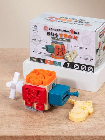 Montessori Sensory Training Box, Mechanical Enlightenment Toy, Fine Motor Skills Development, Hand-Eye Coordination, Exploration Toy, Preschool Educational Gift, Toddler Interactive Game, Baby Learning Toy, Travel Toy, Suitable For 2+ Years Old