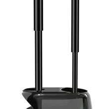 Bathroom Toilet Brush And Plunger Set - Heavy Duty Cleaning With Hidden Holder - Black - Black - View 1