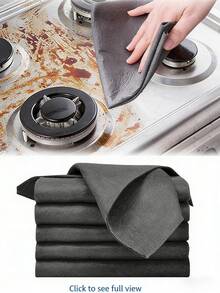 Bộ 5/10/15 khăn lau thần kỳ dày dặn, khăn lau siêu sợi nhỏ tái sử dụng mới năm 2026, khăn lau đa năng không gây trầy xước, thích hợp cho nhà bếp, cửa sổ, gương, kính và ô tô. - 5 cái - Xem 1