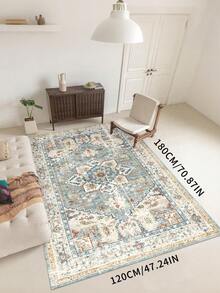 1pc Nordic Style Area Rug With Elegant Floral And Geometric Patterns, Suitable For Bedroom, Living Room Or Home Office Decor, Elegant Home Accessory | Rug, Living Room Carpet - Multicolor - View 35