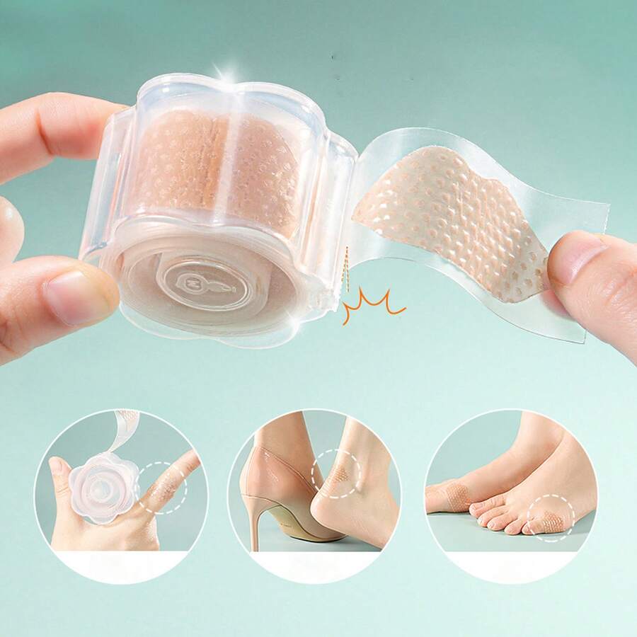 30 Stück rutschfeste Absatzpolster, Boden Anti-Rutsch Aufkleber, Silikon Anti-Rutsch Pads für Absätze, Schuhe, Sandalen zur Rutsch- und Reibungsverhinderung - Abriebschutzpads - Übersicht 1