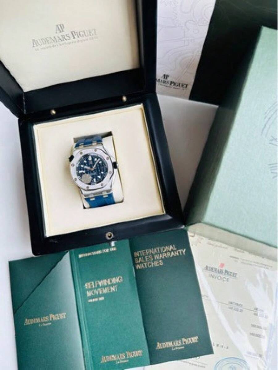 New AP Oak Offshore Series 15720ST Mechanical Textured Stainless Steel Men's Watch With Rubber Strap For Cross-Border Foreign Trade - 01 - 查看 1