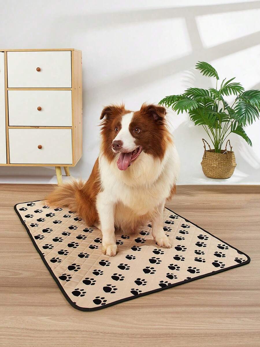 1pc Reusable Dog Pee Pad, Absorbent Waterproof Pet Training Pad, Washable