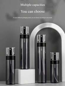 1/4pcs, 60ml-120ml Portable Lotion Refillable Bottle, Black Plastic Spray Bottle, Suitable For Outdoor Travel, Refillable Spray Bottle, Nano Mist Bottle, Makeup Refreshing Travel Refill, Portable Empty Bottle, Small Spray Bottle For Facial Mist - Black - View 12