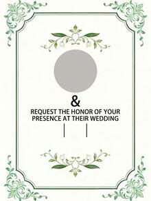 Customized Wedding Invitation, Customized Photo Wedding Invitation Card, Wedding Greeting Card, Wedding Invitation, Can Customize Photo, Name, Time, Location Information - Multicolor - View 24