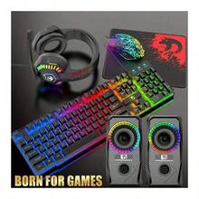 ATTACK SHARK * MANBASNAKE 5-Piece Wired Gaming Keyboard, Mouse, Headset, Speaker And Mouse Pad Combo Set To Upgrade Your Gaming Experience, Made In UK - View 2