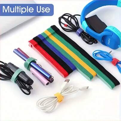 10/20pcs Colorful Nylon Cable Ties, Suitable For Fixing And Organizing Wires And Cables, Colored Nylon Zip Ties, Household Tool