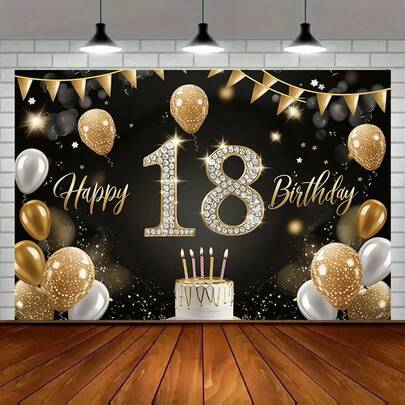 ديكورات حفلة عيد ميلاد ال- 18، مناسبة للمنزل والحديقة والاستوديو والأنشطة الخارجية، مع العديد من الأنماط والألوان للاختيار منها