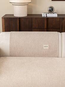 1pc Solid Color Chenille Sofa Cushion, Minimalist Starry Floral Pattern Sofa Cover, Anti-Slip Anti-Scratch Sofa Protector, Home Decor Suitable For 1/2/3/4 Seater Sofa, All Seasons - Beige - View 7