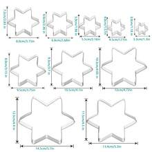 3D Christmas Tree & Snowflake Cookie Cutter Set - Stainless Steel, Ideal For Holiday Winter Baking, 3D Christmas Tree - Silver - View 3