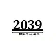 Available In 6 Sizes! Custom Metal Doorplates, Housewarming Gifts, Address Plates, House Numbers, Made Of Solid Metal. Curb Appeal - Black - View 12