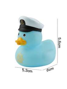 1pc Bestselling Creative Bath Toy Squeaky Small Yellow Duck, Low Decibel Squeak, Teenage Bathing Water Toy, Small Gift - Multicolor - View 10