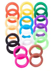 2/10/20/3pcs Estilo Aleatorio - Funda de Llave de Silicona Colorida con Forma de Flor, Funda Protectora Elástica para Llaves, Múltiples Colores Disponibles, Previene que las Llaves se Ensucien y se Dañen - Multicolor - Ver 9
