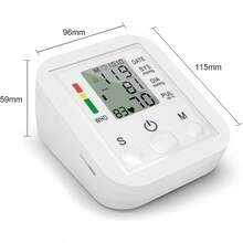 Digital Blood Pressure Monitor, Pulse Oximeter, And Thermometer With Pulse And Vital Signs Monitoring | Two Operating Modes, Large LED Display, Voice Prompts In Spanish - 阿爾卑斯灰 - 查看 2
