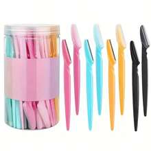 20pcs Stainless Steel Eyebrow Razors - Fragrance-Free Multi-Purpose Body Hair Removal Tool, Easy Grooming - Style 1 - View 9