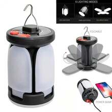 Solar Powered Outdoor Foldable Wall Light, USB Rechargeable Camping Lantern, Home Lighting, Emergency Lamp, Portable Bright Light - Hand Lantern - View 8