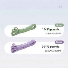 Nuevas bandas de resistencia de látex, adecuadas para yoga, entrenamiento de fuerza, bandas de ejercicio multifuncionales para gimnasio, bandas de asistencia para dominadas, bandas elásticas duraderas y pesadas - Multicolor - Ver 19