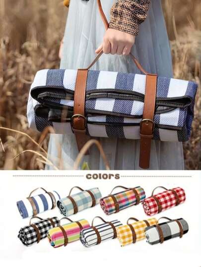 Esterilla de picnic portátil, esterilla de picnic y camping extra grande al aire libre, esterilla de playa extra gruesa y resistente al agua, manta de picnic ligera, esterilla de picnic plegable y resistente al agua para exteriores, esterilla de picnic y camping portátil, plegable y portátil, adecuada para viajes, playa, parque y senderismo, ideal para familia y amigos