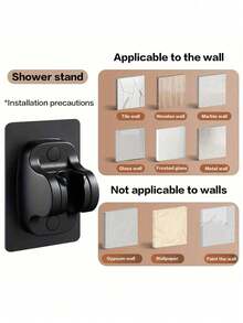 粘性淋浴喷头支架，通用手持淋浴喷头支架，适用于浴室 - 多色 - 查看 6