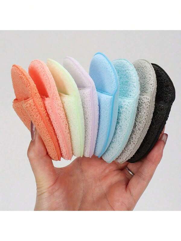 8/4 piezas de esponjas reutilizables para limpieza profunda y exfoliación facial, en colores y formas aleatorias, que eliminan los puntos negros y las impurezas profundas, ayudan a prevenir el acné, adecuadas para el cuidado de la piel
