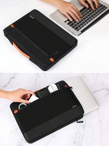 SENLASI 适用于 MacBook Air 13/15 M1/M2（2012-2023 年款）、MacBook Pro 13/14/15/16（2010-2022 年款）、14-15.6 英寸 Chromebook 和 Surface 笔记本电脑的 13-15.6 英寸笔记本电脑包，带提手，黑色、蓝色、灰色可选。 - 查看 8