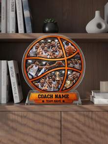 Personalized Basketball Gift, Customized Photo Acrylic Plaque, Team Award Trophy, Birthday Gift, Anniversary Gift - Style 22 - View 2
