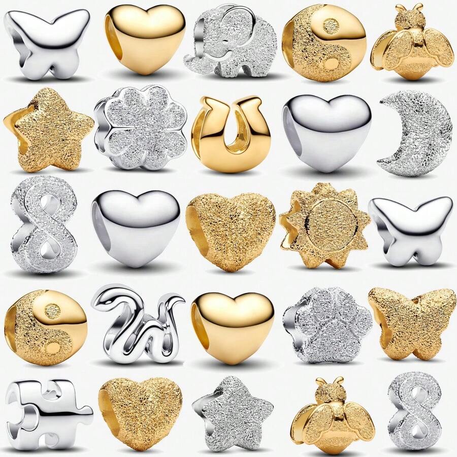 1 Mini Charm Series Silver Plated FIT Bracelet Necklace DIY Gift - Multicolor - View 1