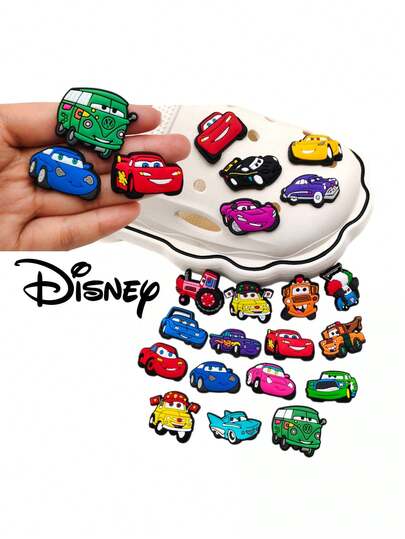 10/20Pcs Cartoon Car Charms, Cute Racing Vehicle Shoe Pins For Clogs, Fun Car Shoe Decorations For Kids Boys, Party Favors Birthday Gifts