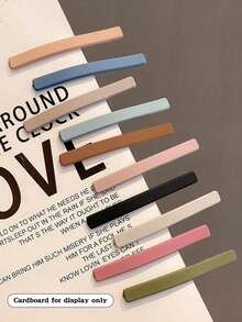 10pcs/Pack Women's Bangs Hair Clips, Hairpin, Accessories - Multicolor - View 1