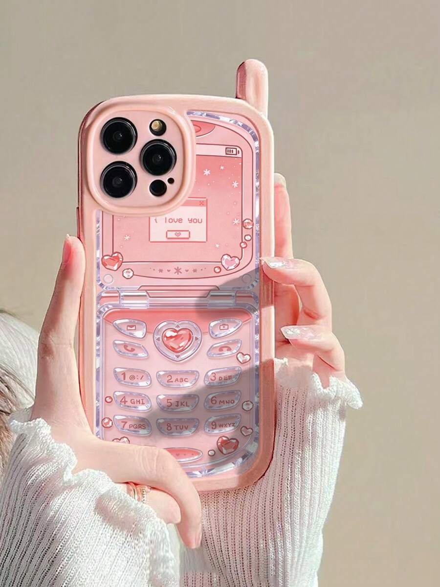 1个全新个性化大老板粉色喷漆防摔手机壳，亮面喷漆软壳保护套，兼容 17 Pro/17 Air/17/17 Pro Max/16/11/16 Pro/16 Plus/16 Pro Max/16 e/15 Pro Max/13/14/12/XS/XR/7G/8P3、14、11、P12 - 彩色 - 查看 1