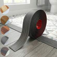 1pc Self-Adhesive Floor Transition Strip, Laminate Floor Gap Cover, Threshold Trim, Cuttable Flat Divider, For Connecting Gaps And Doorway Transitions - C - View 2