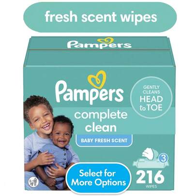 Complete Clean Baby Fresh Wipes 3-Pack Of 216 Wipes Ultra Soft Gentle For Sensitive Skin
