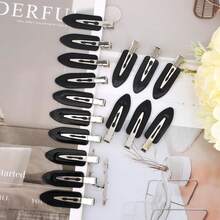 30pcs Creaseless Hair Clips, Crease-Resistant Hair Clips For Hairstyling And Makeup Application - Black - View 5