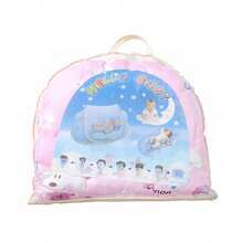 Foldable Mosquito Net For Baby Bed, Portable Polyester Net With Pillow And Cotton Filling, Easy To Install - White - View 6