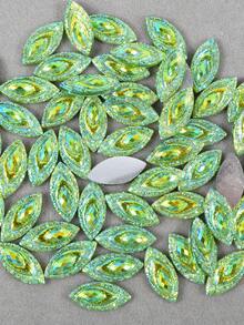 100 piezas/paquete, 7*15mm Piedras de Rhinestone de resina con forma de ojo de caballo, Rhinestones planos de colores AB, Rhinestones de resina de colores, Rhinestones AB para ropa, bolsos, zapatos DIY - 7*15 mm 100 piezas - Ver 13