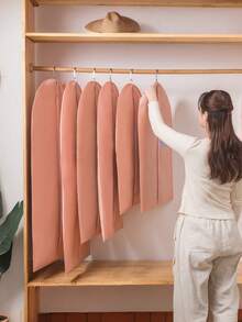 1pc Non-Woven Fabric 3D Dust Cover, Thickened Suit Dust Cover, Washable Garment Dust Cover - Multicolor - View 6