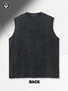 Disney Official Licensed Disney Cruise 2026 Unisex Acid Wash Sleeveless T-Shirt, Mickey Cruise 2026 Graphic Tank Top, 230g Heavyweight Cotton Blend, Casual Vacation Top, Breathable Summer Wear - 黑色 - 查看 2