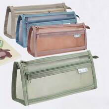 New Large Capacity Student Pencil Case, Fashionable High-Quality Storage Bag, Knitted Felt Desktop Organizer - Pencil Case - View 2