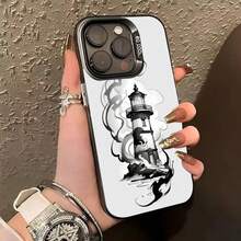 Funda para teléfono L-Lghthouse para iPhone 17, 16, 15, 14, 13, 12, 11 Plus, Pro Max, XS, funda de color plateado para iPhone 17 Air, 16, 15, 14, 13, 12, 11. - Z1 - Ver 5