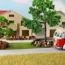 99pcs Miniature Painted Model Figures Set, 1:75-1:200 Scale - Train Station & City Scene Passengers, Dollhouse Role Play Characters, Perfect For Model Train Layouts & Architectural Projects - Multicolor - View 7