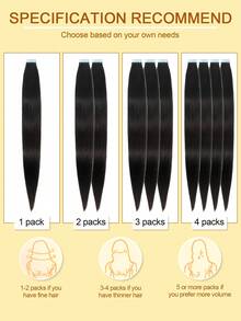Extensiones de cabello humano - Multicolor - Ver 8