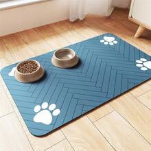 1pc Pet Feeding Mat - Dog/Cat Food Placemat, Anti-Mess Floor Pad - Multicolor - View 8