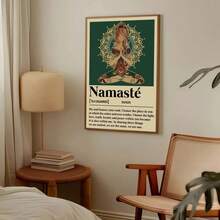 1 pieza Póster con impresión en lienzo de mujer con citas clásicas sobre meditación, arte de pared moderno, decoración adecuada para cafés, hogares, dormitorios, salas de estar, cocinas, baños, oficinas, decoración del hogar, casas decorativas, decoración de dormitorio, decoraciones de pared, opción ideal para amigos - Multicolor - Ver 5