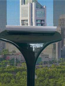 二合一可重复使用网状窗户清洁刷，方便的玻璃刮水器，适用于家用窗纱和除尘 - 黃綠紗窗刷 - 查看 9