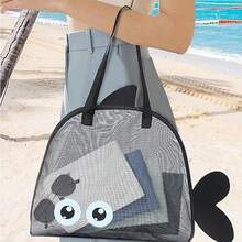 1pc Reusable Beach Tote Bag, Toy Storage Bag, Diaper Bag, Lightweight Multipurpose Carry Bag For School, Travel, Picnic, Family Vacation - Multicolor - View 7