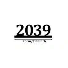 Available In 6 Sizes! Custom Metal Doorplates, Housewarming Gifts, Address Plates, House Numbers, Made Of Solid Metal. Curb Appeal - Black - View 15