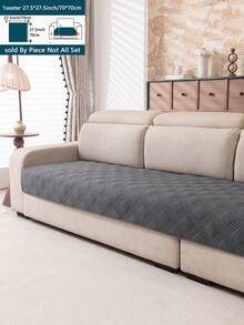 1件防滑坐垫套，家具保护套，沙发套，适用于所有沙发类型，可机洗 - 深灰色 - 查看 9