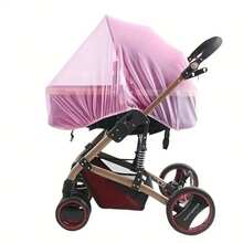 Mosquitera para cochecito: cobertura total, con malla densa para una protección mejorada insectos, equipo exterior antimosquitos para cochecito de poliéster - Negro - Ver 10